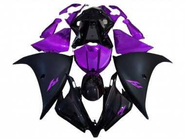 Achetez Carénages Moto Yamaha R1 2012-2014 - Noir Brillant Noir Mat Violet