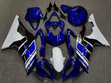 Achetez Carénages Moto Yamaha R6 2008-2016 - Blanc Bleu Noir Brillant