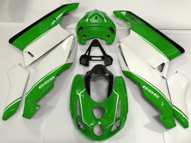 Achetez Carénages Moto Ducati 999 2003-2004 - Blanc Vert Noir
