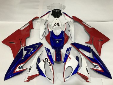 Achetez Carénages Moto BMW S1000RR 2015-2016 - Blanc Rouge Bleu
