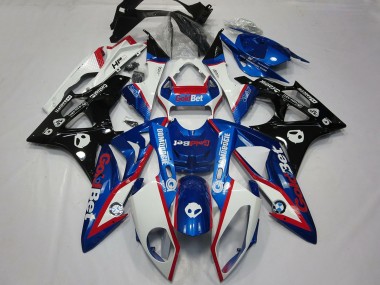 Achetez Carénages Moto BMW S1000RR 2009-2014 - Blanc Rouge Bleu Noir Brillant OrBet HP