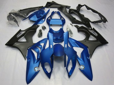 Achetez Kits Carénage Moto BMW S1000RR 2009-2014 - Bleu Noir Mat