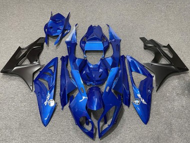 Achetez Carénages Moto BMW S1000RR 2009-2014 - Bleu Noir Mat