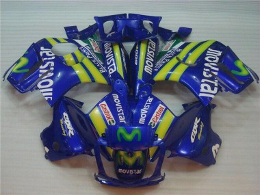 Achetez Carénages Moto Honda CBR600 F3 1995-1996 - Bleu Vert Jaune MoviStar Rouge Castrol