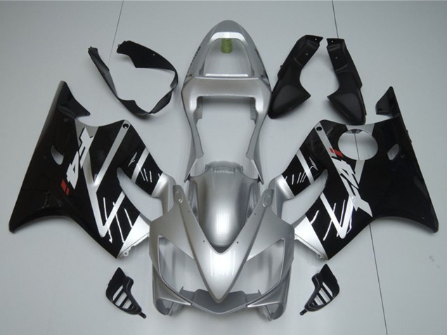 Carénage Moto Honda CBR600 F4i 2001-2003 - Argent Noir Brillant