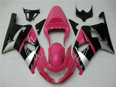 Achetez Carénages Moto Suzuki GSXR 600/750 2001-2003 - Rose Argent Noir Brillant