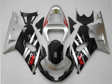 Achetez Carénages Moto Suzuki GSXR 600/750 2001-2003 - Argent Noir Brillant Rouge
