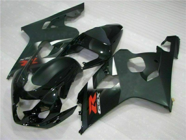 Carénages Moto Suzuki GSXR 600/750 2004-2005 - Noir Brillant Noir Mat Rouge Décalque