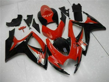 Achetez Carénages Moto Suzuki GSXR 600/750 2006-2007 - Rouge Noir Brillant