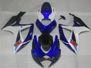 Achetez Carénages Moto Suzuki GSXR 600/750 2006-2007 - Blanc Bleu Noir Rouge