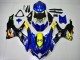 Carénages Moto Suzuki GSXR 600/750 2008-2010 - Bleu Jaune Requin