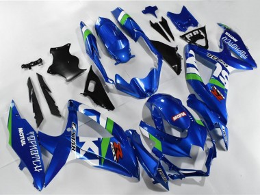 Achetez Carénages Moto Suzuki GSXR 600/750 2008-2010 - Bleu Blanc Vert Noir