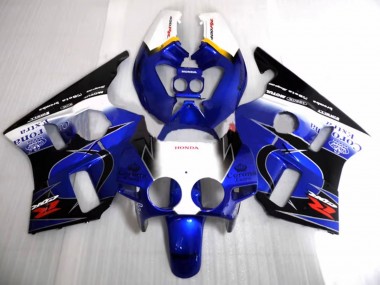 Achetez Carénages Moto Honda CBR400RR NC23 1987-1989 - Blanc Jaune Bleu Noir Brillant Corona Motul