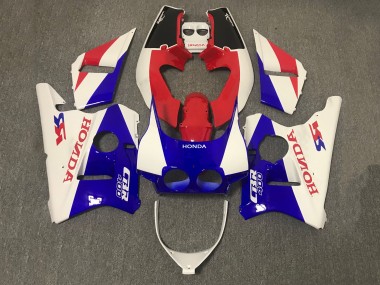 Achetez Carénage Moto Honda CBR400RR NC23 1987-1989 - Blanc Rouge Bleu