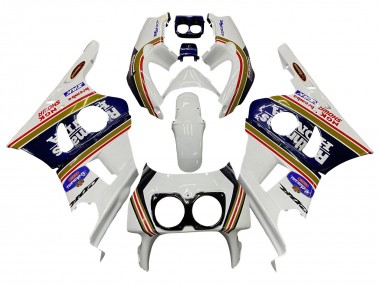 Achetez Carénages Moto Honda CBR400RR NC29 1990-1999 - Blanc Or Rouge Bleu Foncé Rothmans