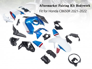 Achetez Carénages Moto Honda CB650R 2019-2022 - Bleu Rouge Noir