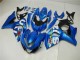 Kits Carénage Moto Suzuki GSXR 1000 2009-2016 - Bleu Vert Blanc