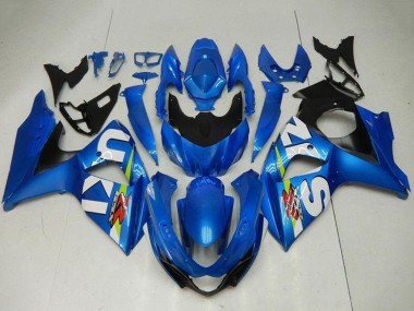 Achetez Kits Carénage Moto Suzuki GSXR 1000 2009-2016 - Bleu Vert Blanc
