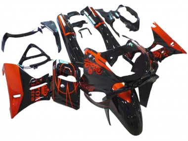Achetez Carénages Moto Kawasaki ZZR400 1993-2007 - Noir Brillant Rouge Corona Extra
