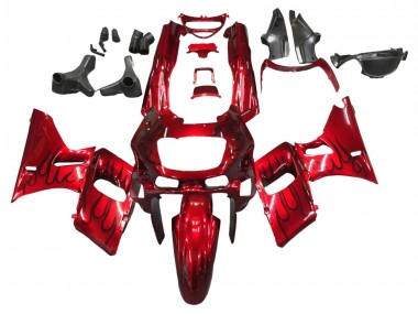 Achetez Carénages Moto Kawasaki ZZR400 1993-2007 - Rouge Noir Flamme