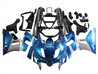 Achetez Carénages Moto Kawasaki ZZR400 1993-2007 - Bleu Argent Noir