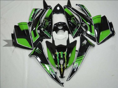 Achetez Carénages Moto Yamaha TMAX530 2012-2014 - Noir Brillant Vert Monstre
