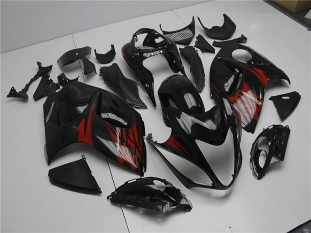 Carénages Moto Suzuki GSXR 1300 Hayabusa 2008-2020 - Noir Brillant Rouge