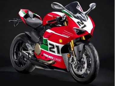 Achetez Carénages Moto Ducati Panigale V2 2020-2024 - Blanc Rouge Vert Noir Mat Corse 21