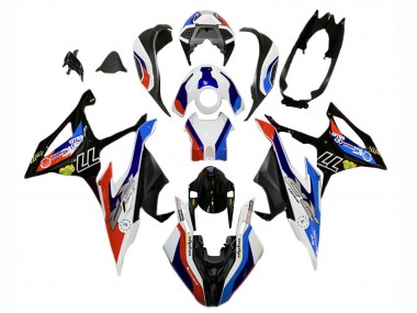 Achetez Carénages Moto BMW S1000RR 2019-2022 - Bleu Rouge Blanc 77