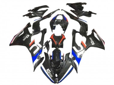 Achetez Carénages Moto BMW S1000RR 2019-2022 - Noir Blanc Bleu Fibre de Carbone