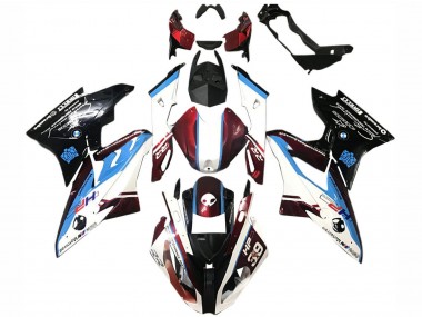Achetez Kits Carénage Moto ABS BMW S1000RR 2015-2016 - Blanc Rouge Bleu Noir Brillant