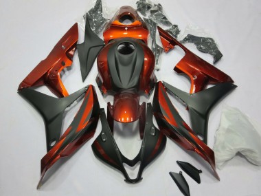 Achetez Kits Carénage Moto Honda CBR600RR 2007-2008 - Orange Noir Mat