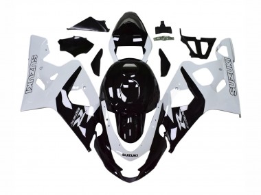 Achetez Carénages Moto Suzuki GSXR 600 / GSXR 750 2004-2005 - Blanc Noir