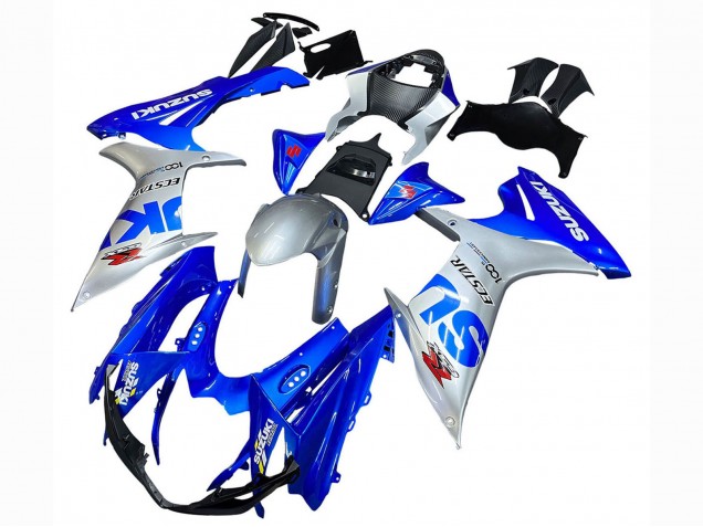 Carénages Moto Suzuki GSXR 600 / GSXR 750 2011-2024 - Bleu Argent Ecstar