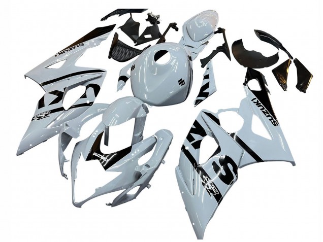 Carénages Moto Suzuki GSXR 1000 2005-2006 - Blanc Noir
