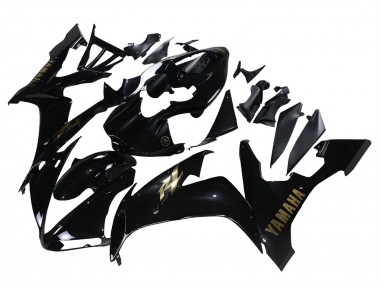 Achetez Carénages Moto Yamaha YZF 1000 R1 2004-2006 - Noir Brillant Or Décalque