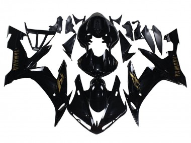 Achetez Carénages Moto Yamaha YZF 1000 R1 2004-2006 - Noir Brillant Or Décalque