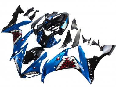 Achetez Carénages Moto Yamaha YZF 1000 R1 2004-2006 - Bleu Noir Rouge Blanc Requin
