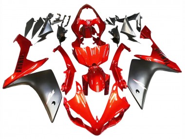 Achetez Carénage Moto Yamaha YZF 1000 R1 2007-2008 - Rouge Noir Mat