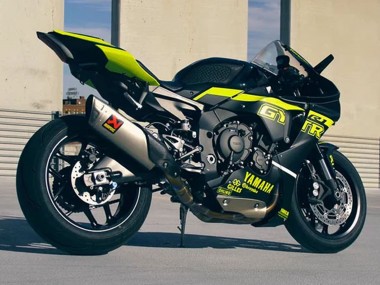 Achetez Carénages Moto Yamaha YZF 1000 R1 2020-2025 - Noir Brillant Fluorescent Jaune