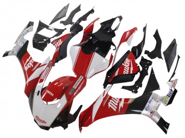 Achetez Carénages Moto Yamaha YZF 1000 R1 2020-2025 - Blanc Rouge Noir Milwaukee
