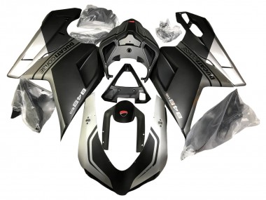 Achetez Carénages Moto Ducati 848 2007-2014 - Argent Noir Mat