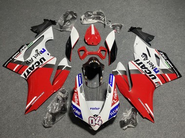 Achetez Carénages Moto Ducati Panigale 899/1199 2011-2014 - Blanc Rouge Bleu Noir Brillant Flex-Box Valsir 04