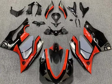Achetez Carénages Moto Ducati 959 2015-2020 - Argent Rouge Noir Brillant