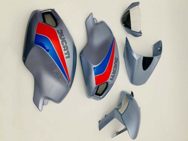 Achetez Carénages Moto Ducati Monster 696 796 1100 1100S 2008-2012 - Argent Rouge Bleu