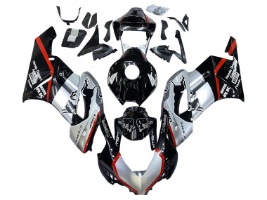 Achetez Carénages Moto Honda CBR1000RR 2004-2005 - Argent Noir Brillant Rouge Bande