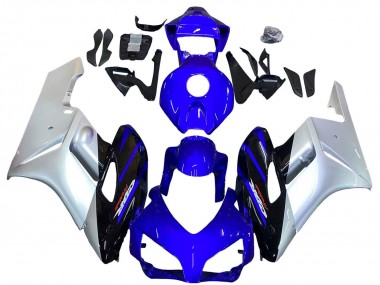 Achetez Carénages Moto Honda CBR1000RR 2004-2005 - Argent Bleu Noir Brillant