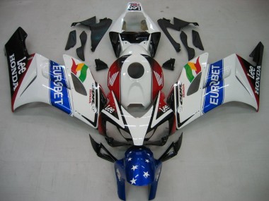 Achetez Carénages Moto Honda CBR1000RR 2004-2005 - Blanc Bleu Rouge Noir Brillant Étoile EuroBet Lee