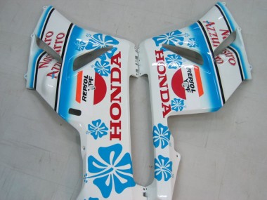 Achetez Carénages Moto Honda CBR1000RR 2004-2005 - Blanc Bleu Neige Nastro Azzurro 46