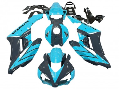 Achetez Carénages Moto Honda CBR1000RR 2004-2005 - Bleu Clair Noir Brillant